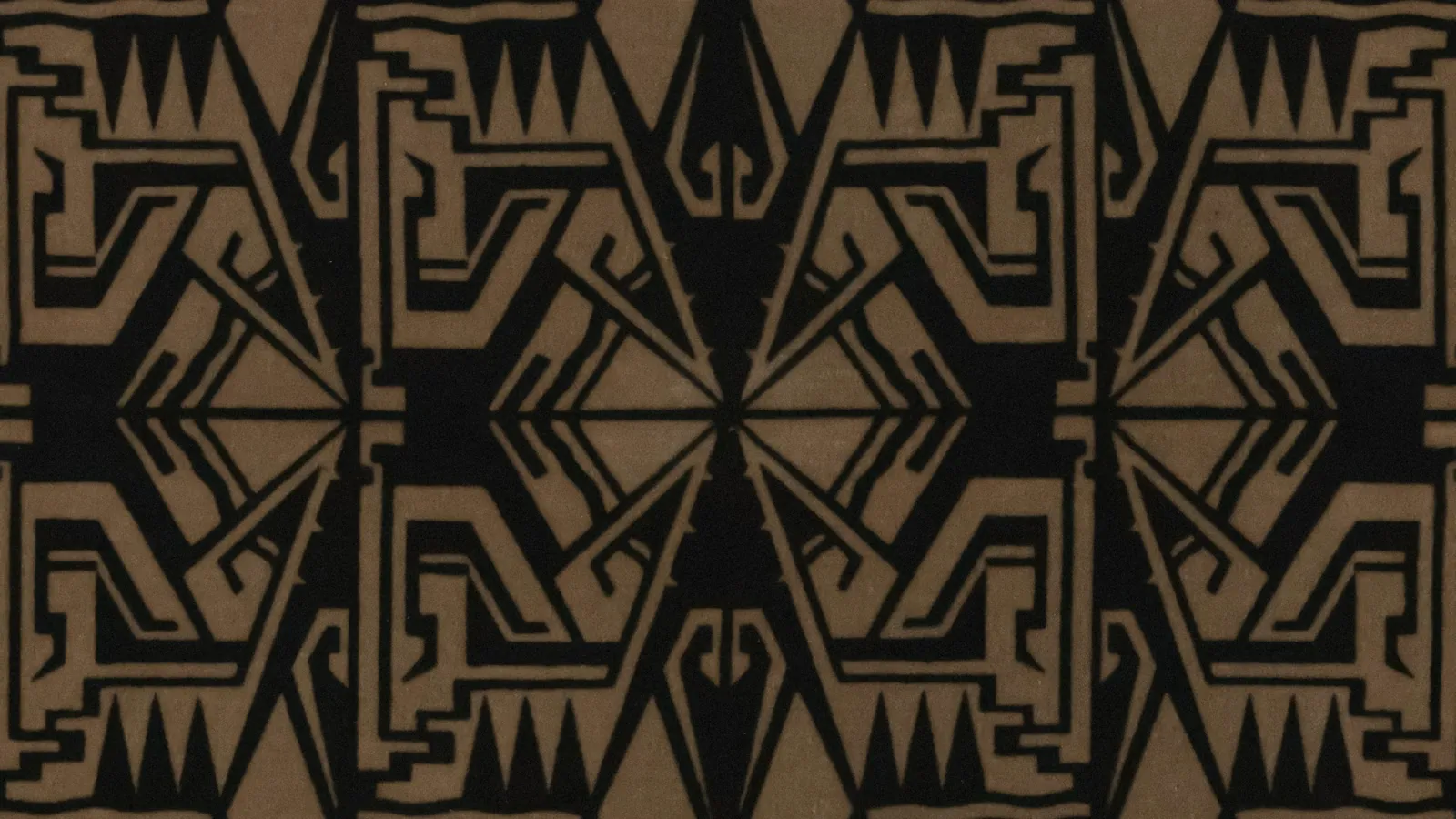 Black and bronze art deco pattern