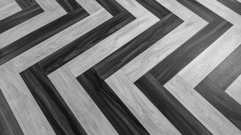 Black and white chevron pattern