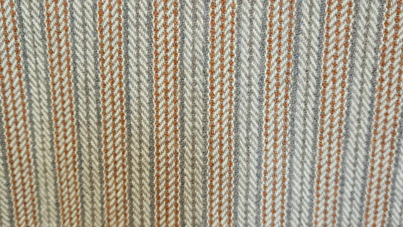 Fine striped woven textile