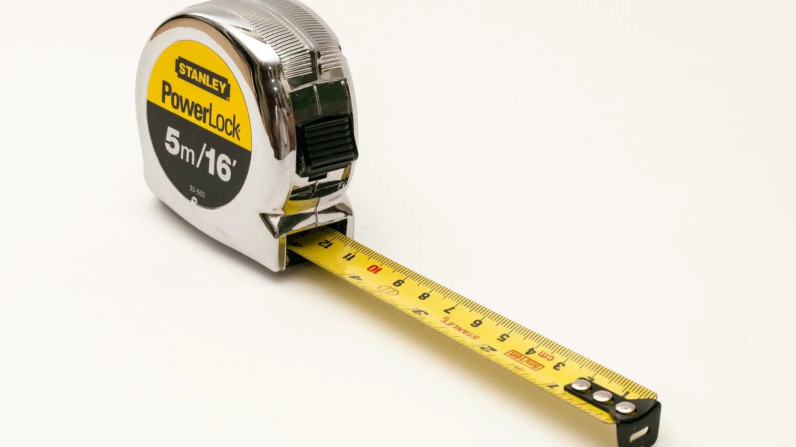Tape measure partly extended