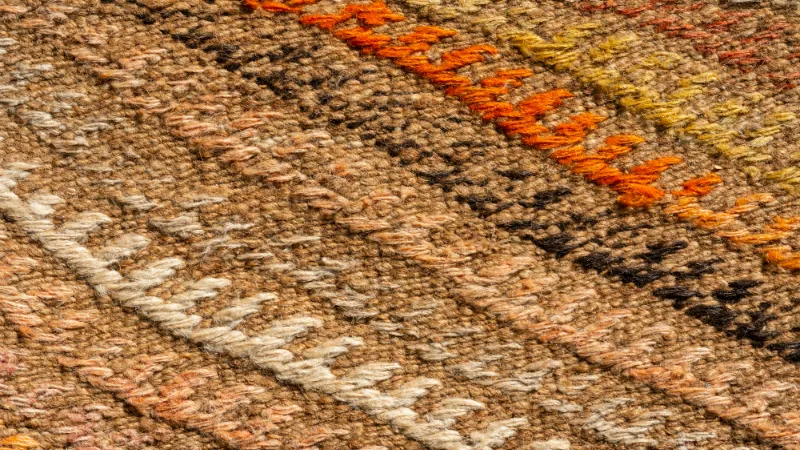 Woven jute rug texture