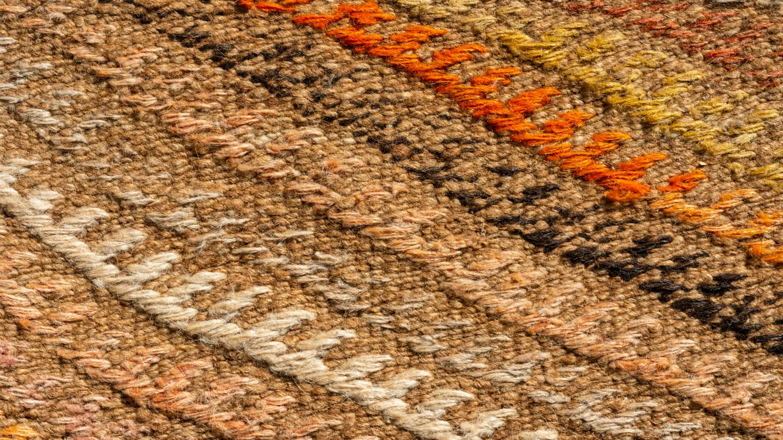 Woven jute rug texture
